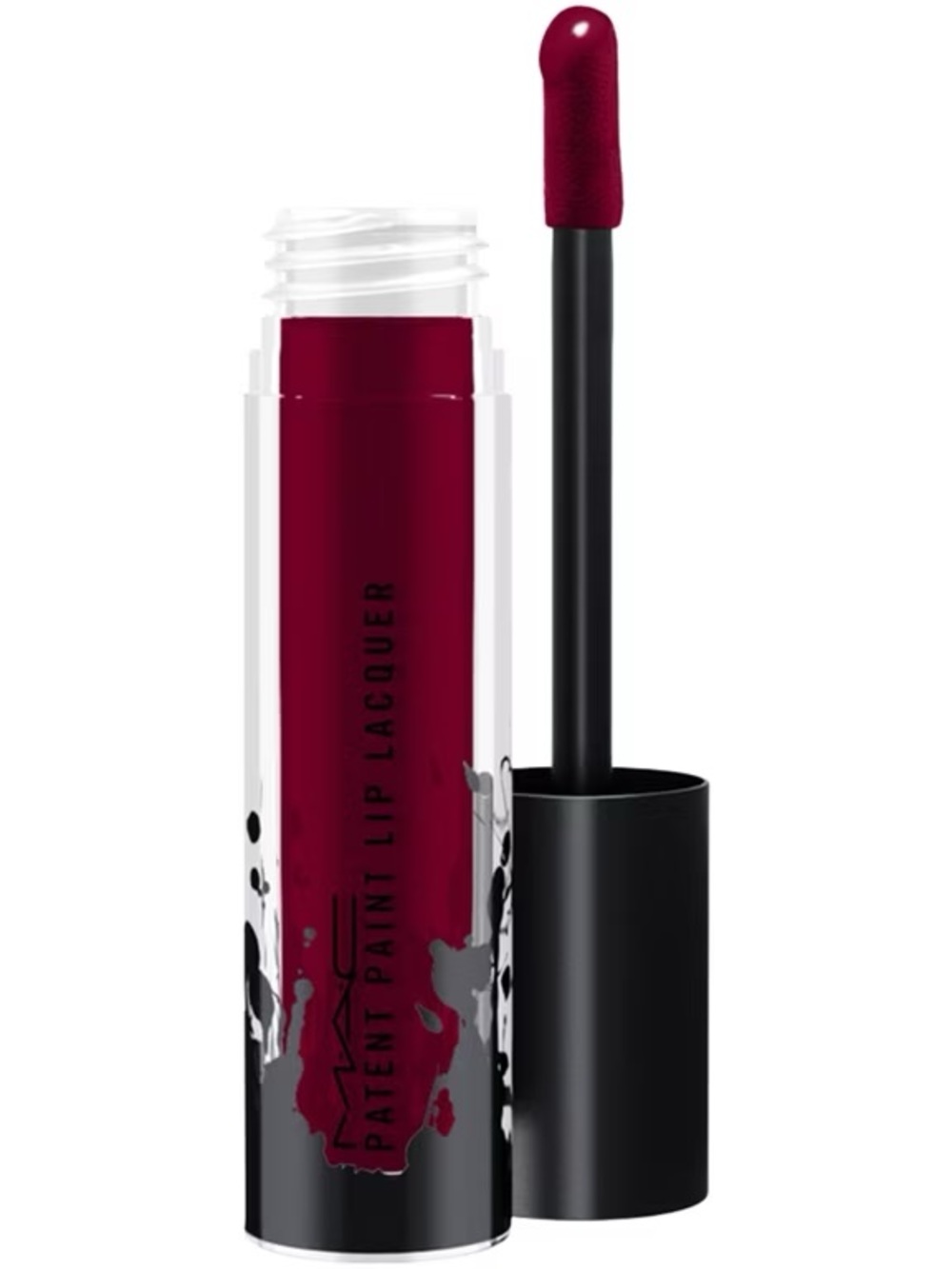 MAC Cosmetics Patent Paint Polish Lip Lacquer Deep Berry Red Polished Prize NWT